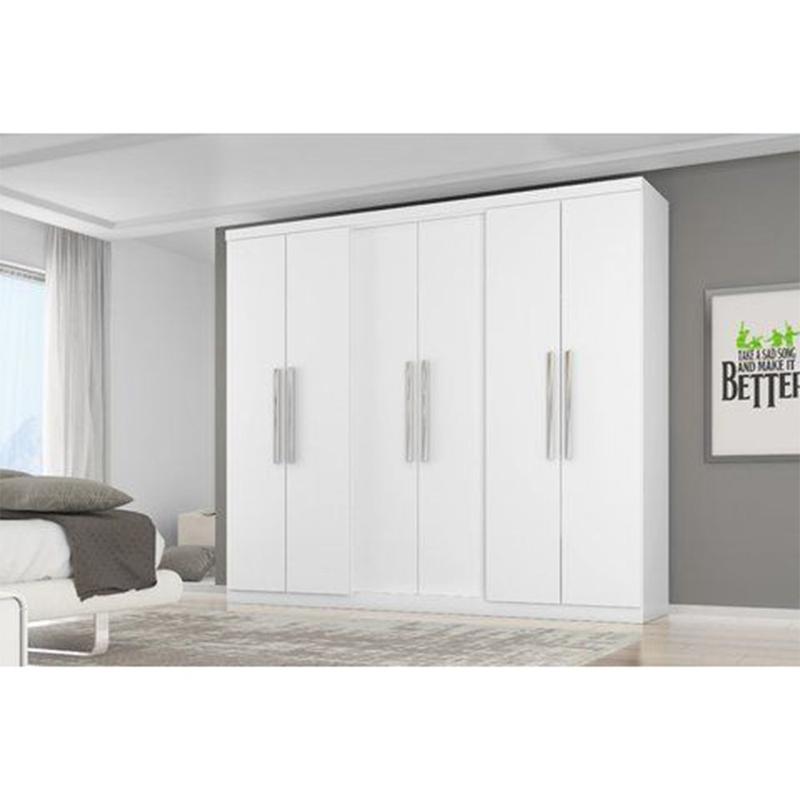 Guarda Roupa Casal Prime 7000 Branco Araplac - Guarda-Roupa